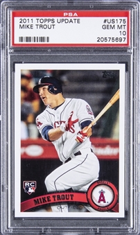 2011 Topps Update #US175 Mike Trout Rookie Card - PSA GEM MT 10